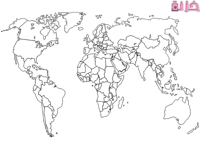 خريطة العالم صماء