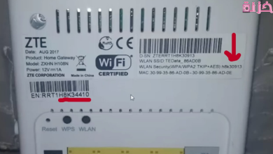 الباسورد الافتراضي للراوتر te data