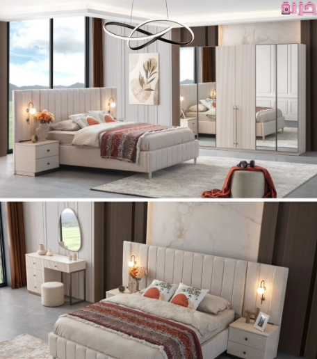 اشيك اوض نوم مودرن كاملة بالدولاب