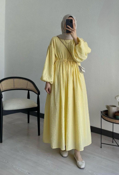 فساتين محجبات خروج تفصيل سادة