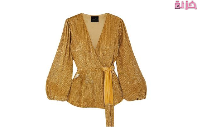استايلات بلوزات سواريه باللون الاصفر