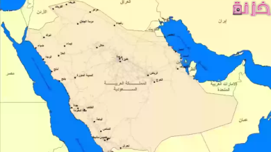 خريطة السعودية