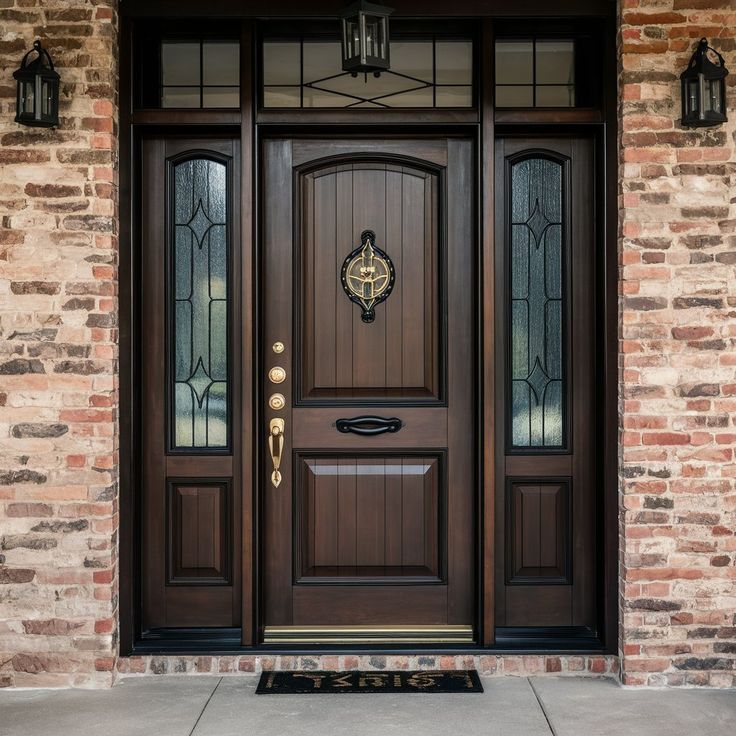 تصميمات باب شقة خشب مودرن