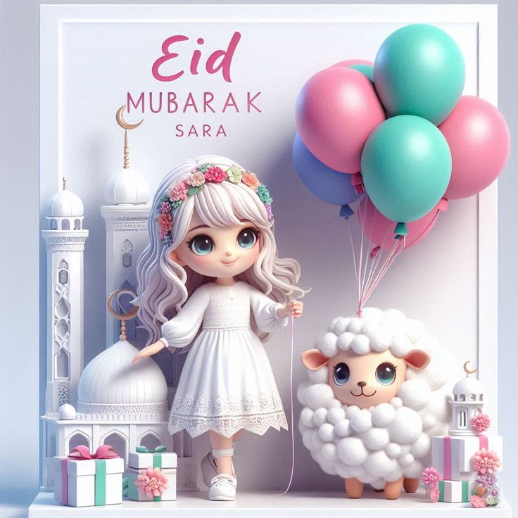 تهنئة عيد الاضحي بالاسم سارة