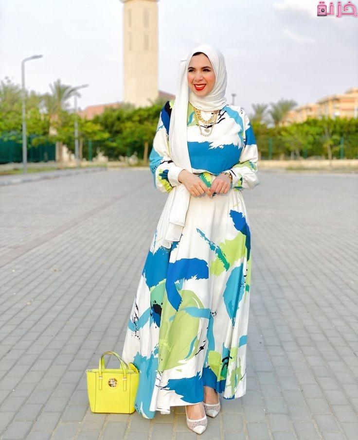 فساتين شيفون طويلة