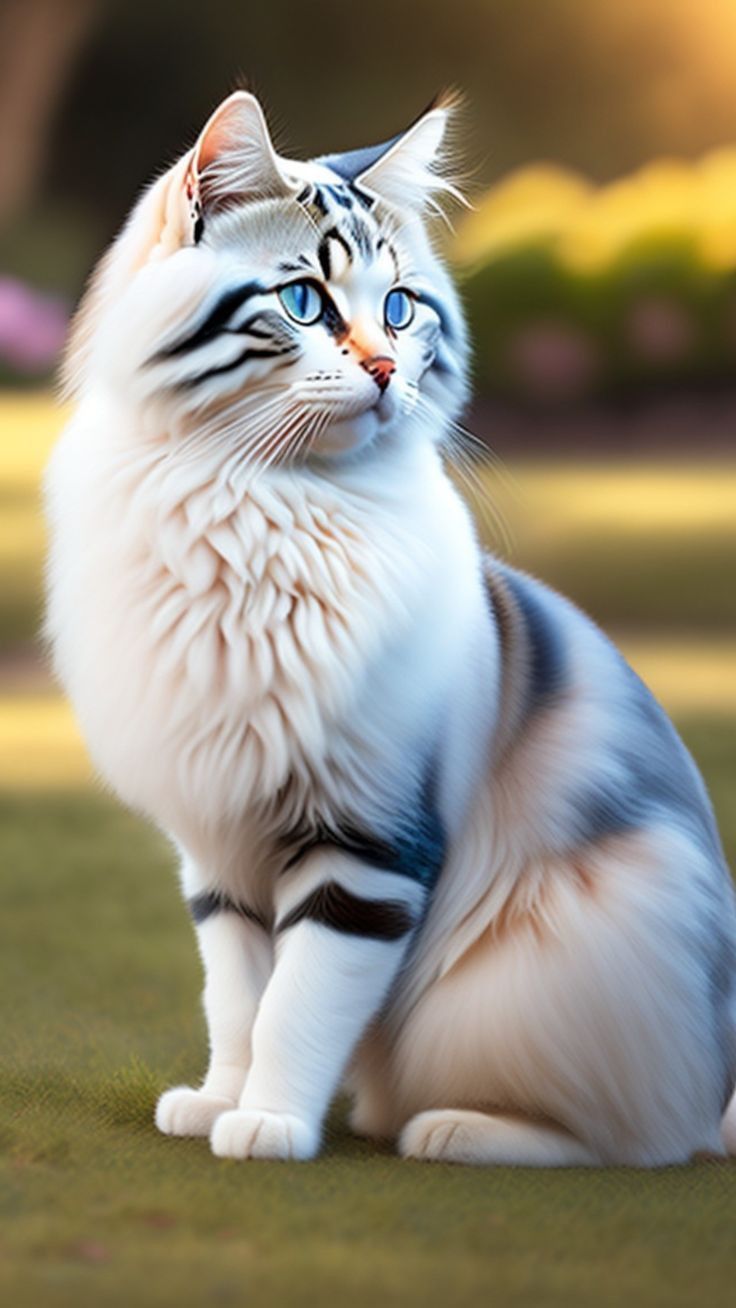 صور قطط بيضاء وسوداء