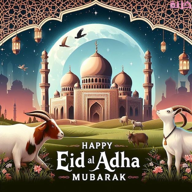 بطاقة عيد الاضحى بالانجليزي