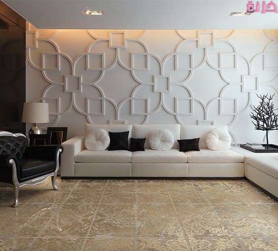 ورق حائط فوم ابيض