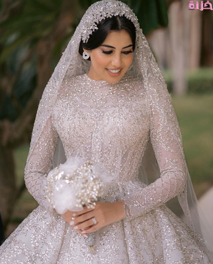 فساتين زفاف تركي مطرزة