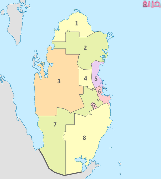 أسماء وعدد محافظات قطر بالترتيب تبعًا لعدد السكان