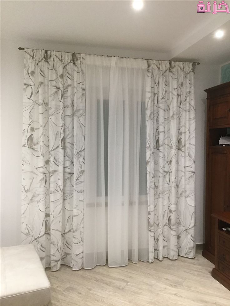 ستائر دانتيل طبقتين