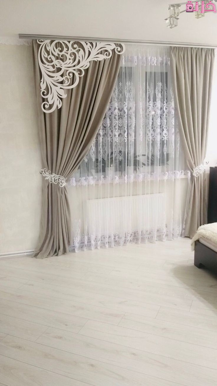 اشكال الستائر الشيفون بالصور