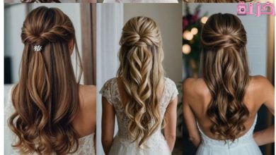 تسريحات شعر للعروس جديدة