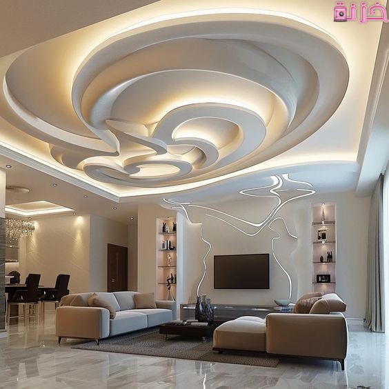 اشكال ليد بروفايل في السقف