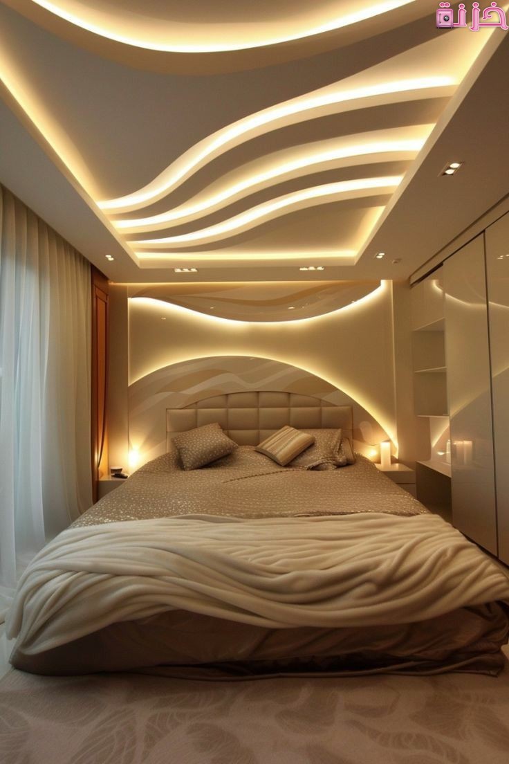 جبس غرف نوم مودرن