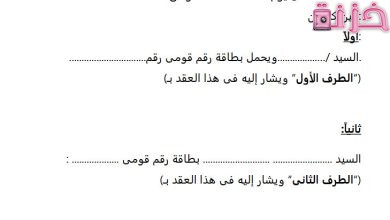 عقد شراكة بين طرفين
